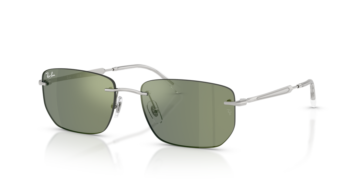 Ray-Ban | 3768 Argento/Grigio verde specchiato