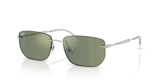 Ray-Ban | 3768 Argento/Grigio verde specchiato