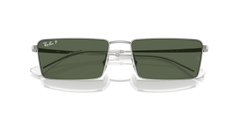 Ray-Ban Emy Bio-Based | 3741 Argento/Verde Polarized